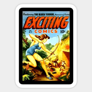 Exciting Comics cover Sticker